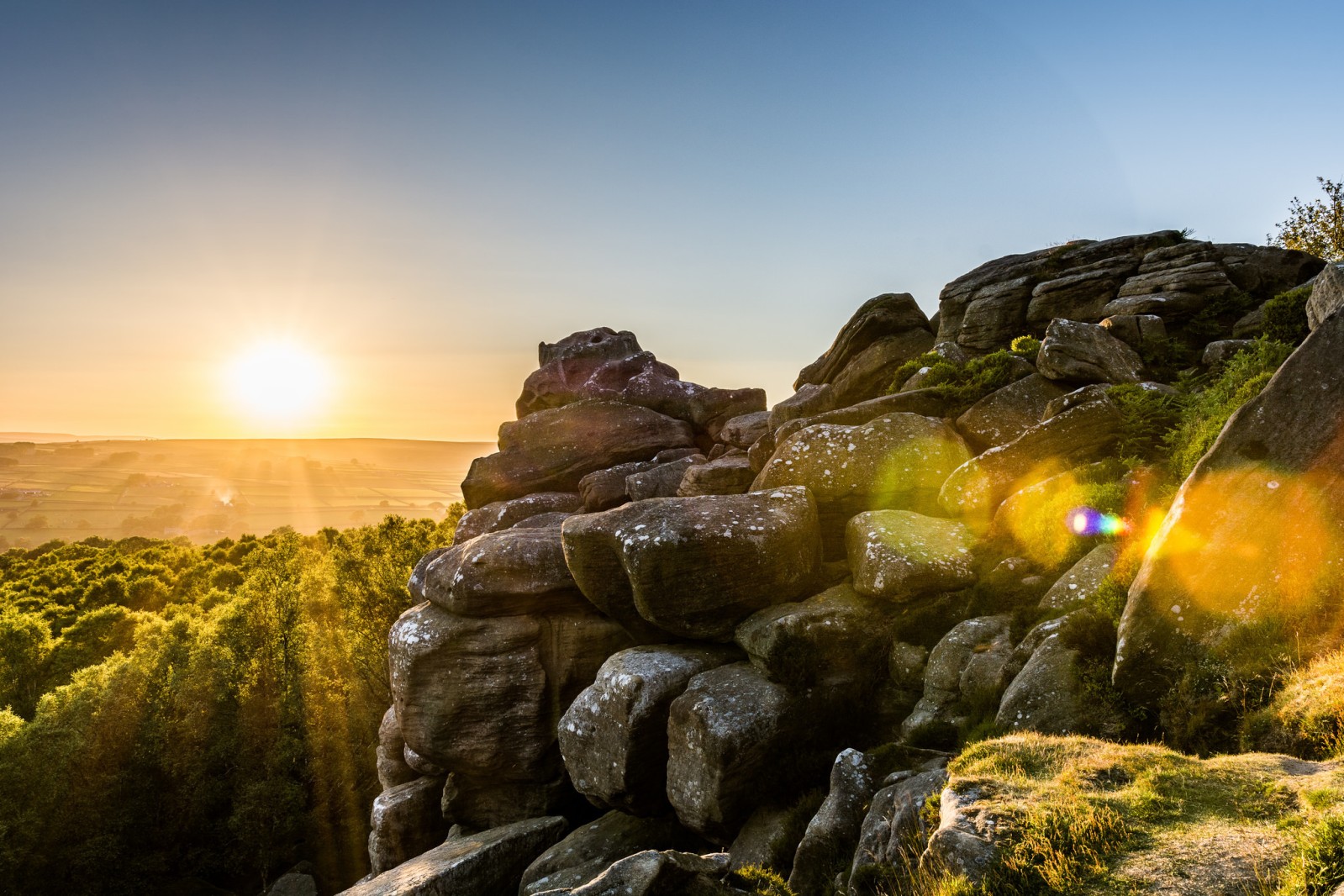 Brimham Rocks Sun