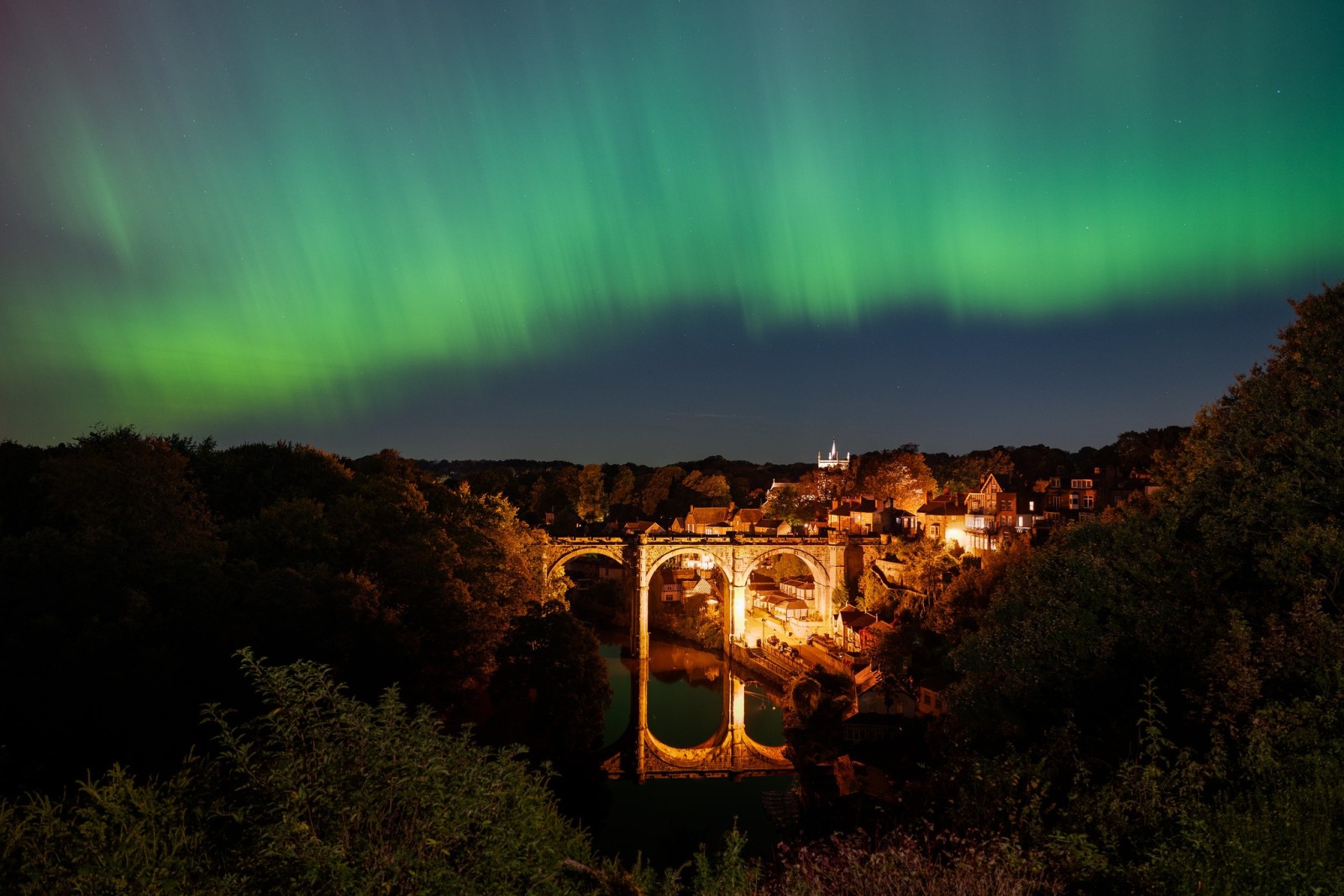 Knaresborough Viaduct Northern Lights - Take Two