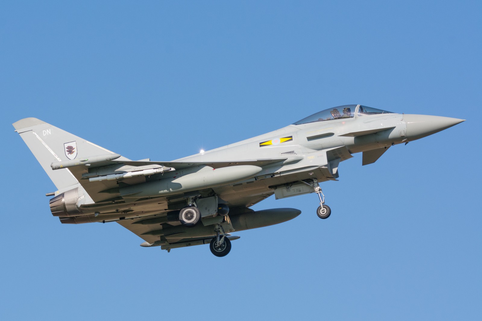 RAF Typhoon [ZJ939] on Finals @ RAF Leeming