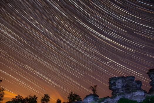 Brimham Rocks Perseids Meteor Shower