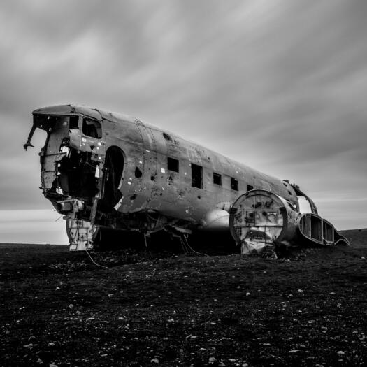 Iceland Aeroplane Wreck - US Navy C-117D DC3