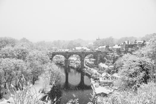 Snowy Knaresborough Viaduct