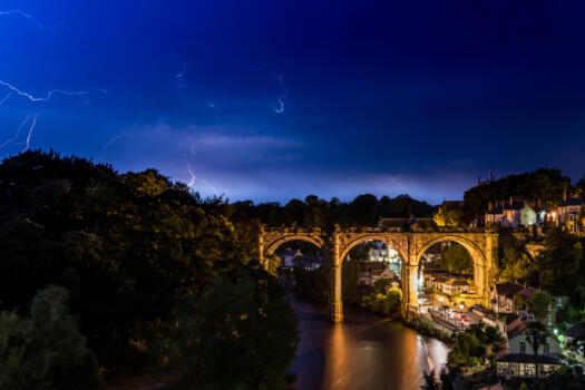 Stormy Knaresborough Viaduct